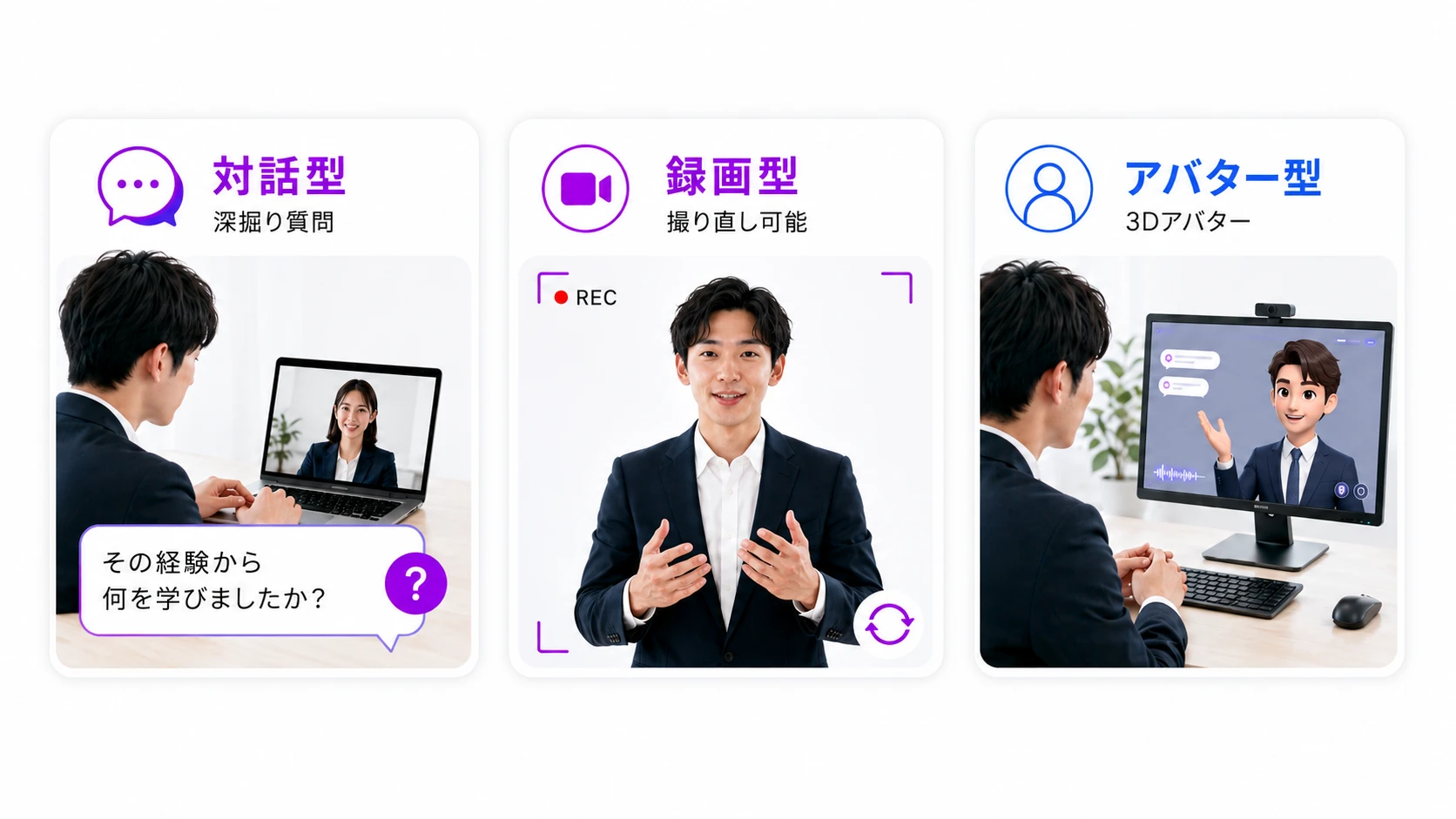AI面接の種類