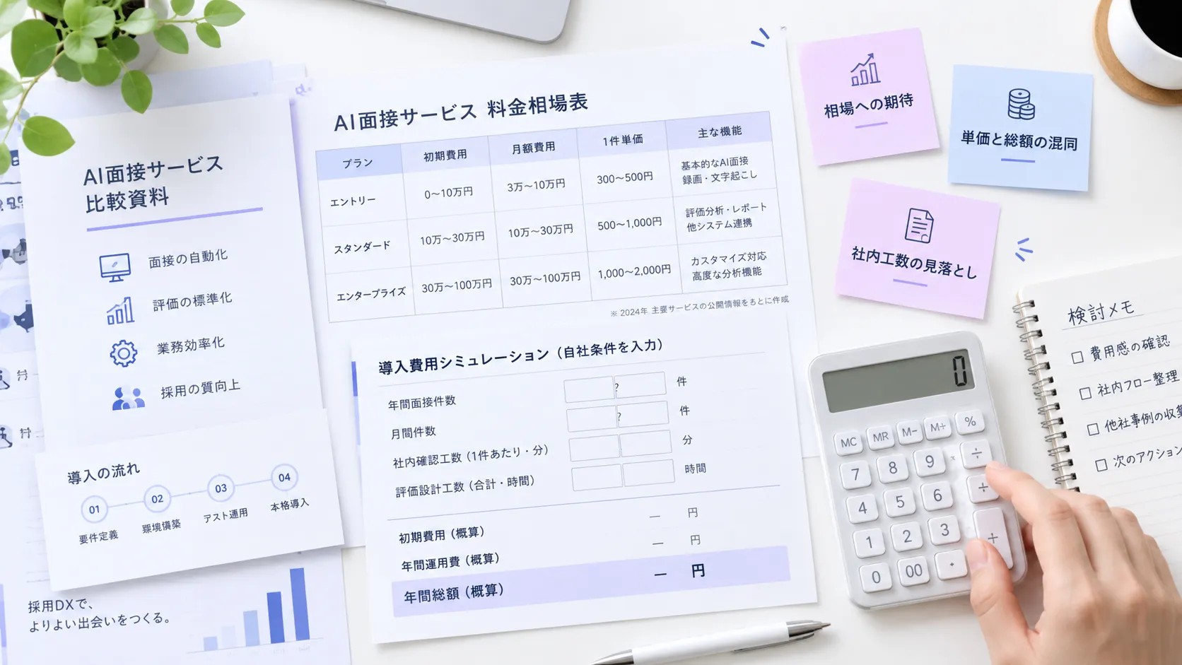 AI面接の費用が読めなくなる理由