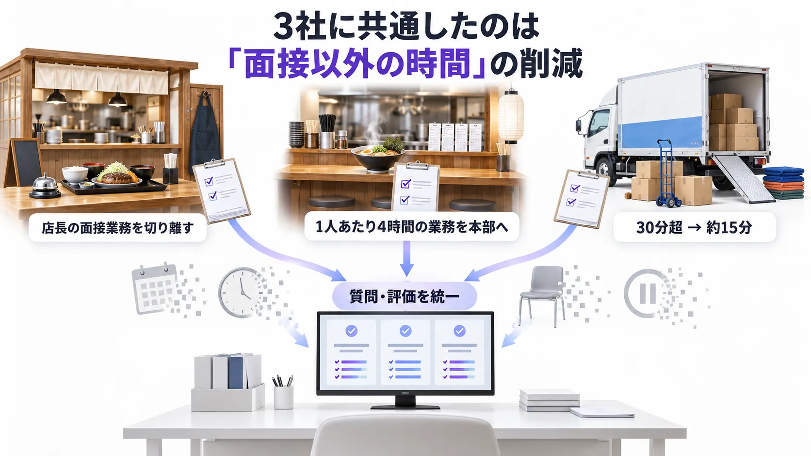 AI面接をバイト採用に導入した企業の実例