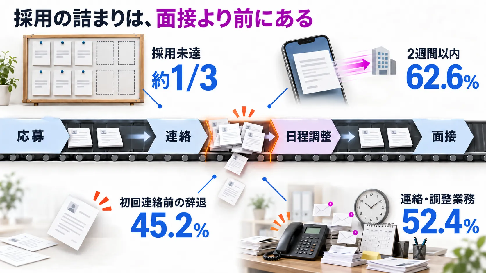 バイト採用でAI面接が求められる4つの構造的課題
