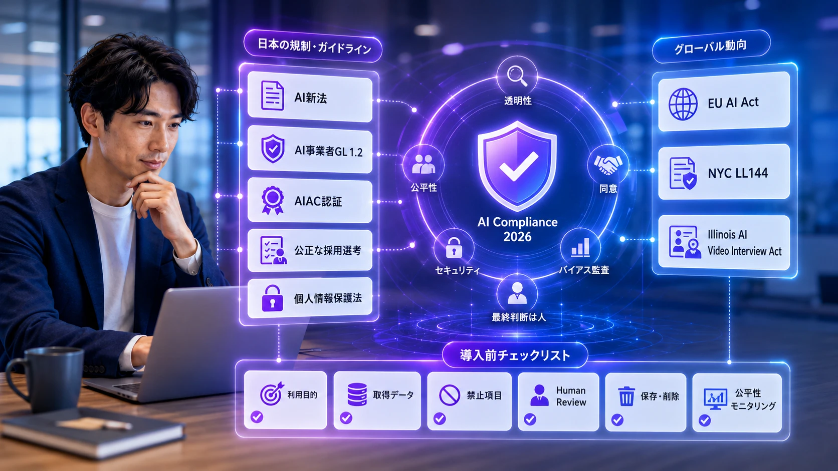 AI面談の法規制・ガイドライン