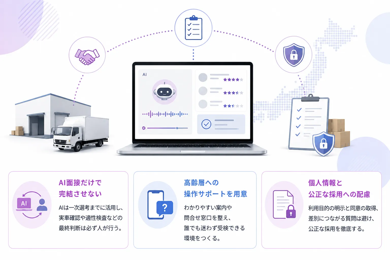 物流・運送業におけるAI面接導入の注意点