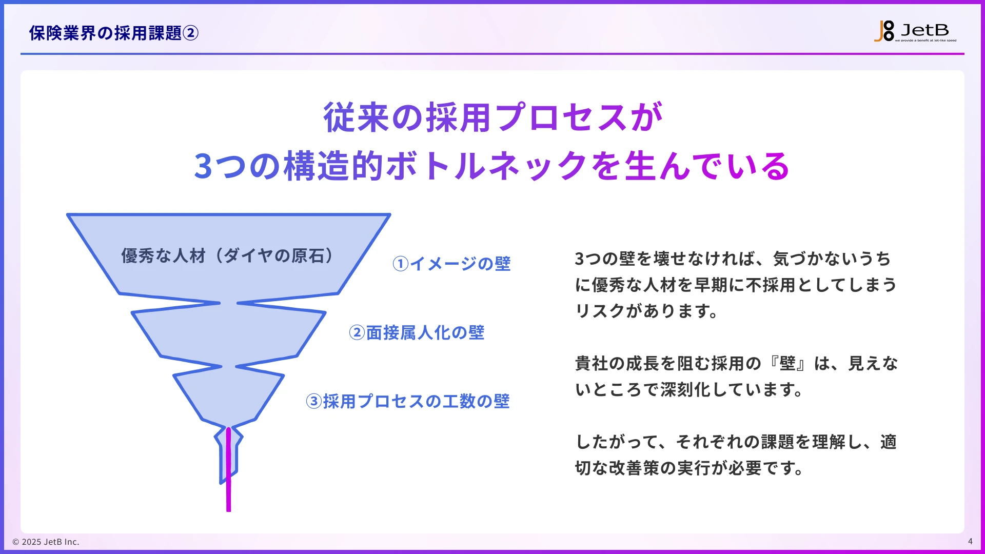 保険業界の企業がAI面接で解決できる採用課題 - 業種別『Our AI面接』活用ガイドのサンプル3