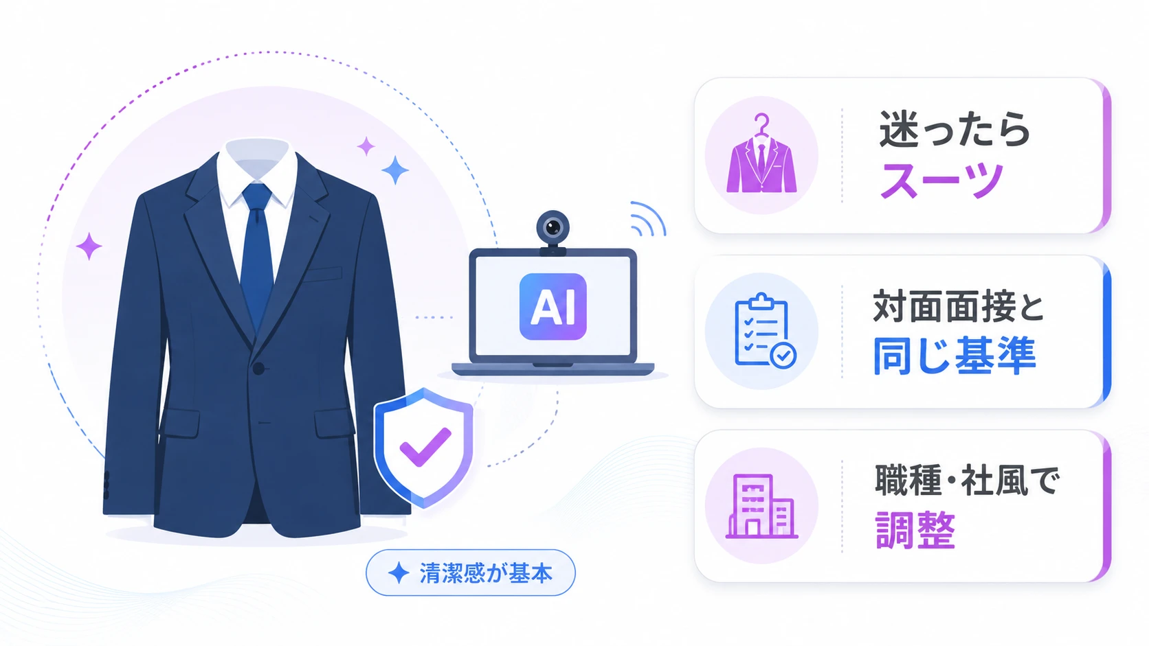 AI面接で服装は本当に評価されるのか？