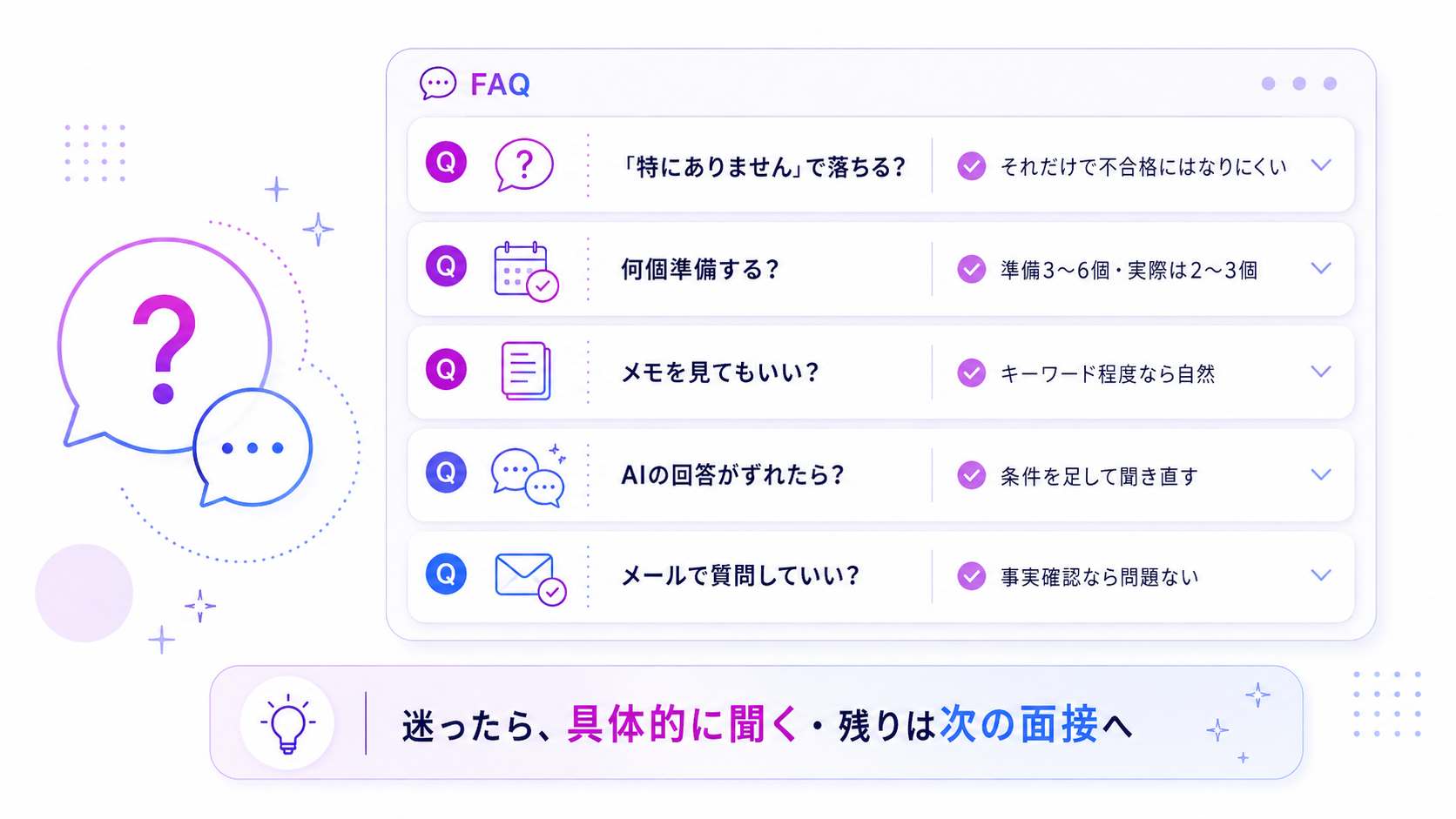 AI面接の逆質問と企業への質問に関するよくある質問