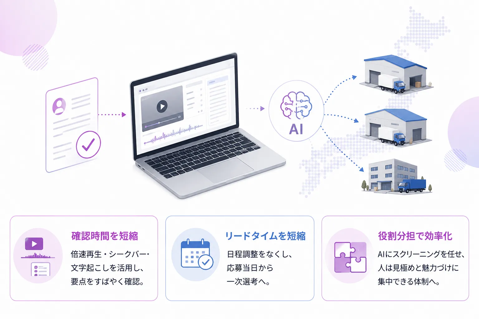 物流・運送業の面接業務を効率化するコツ