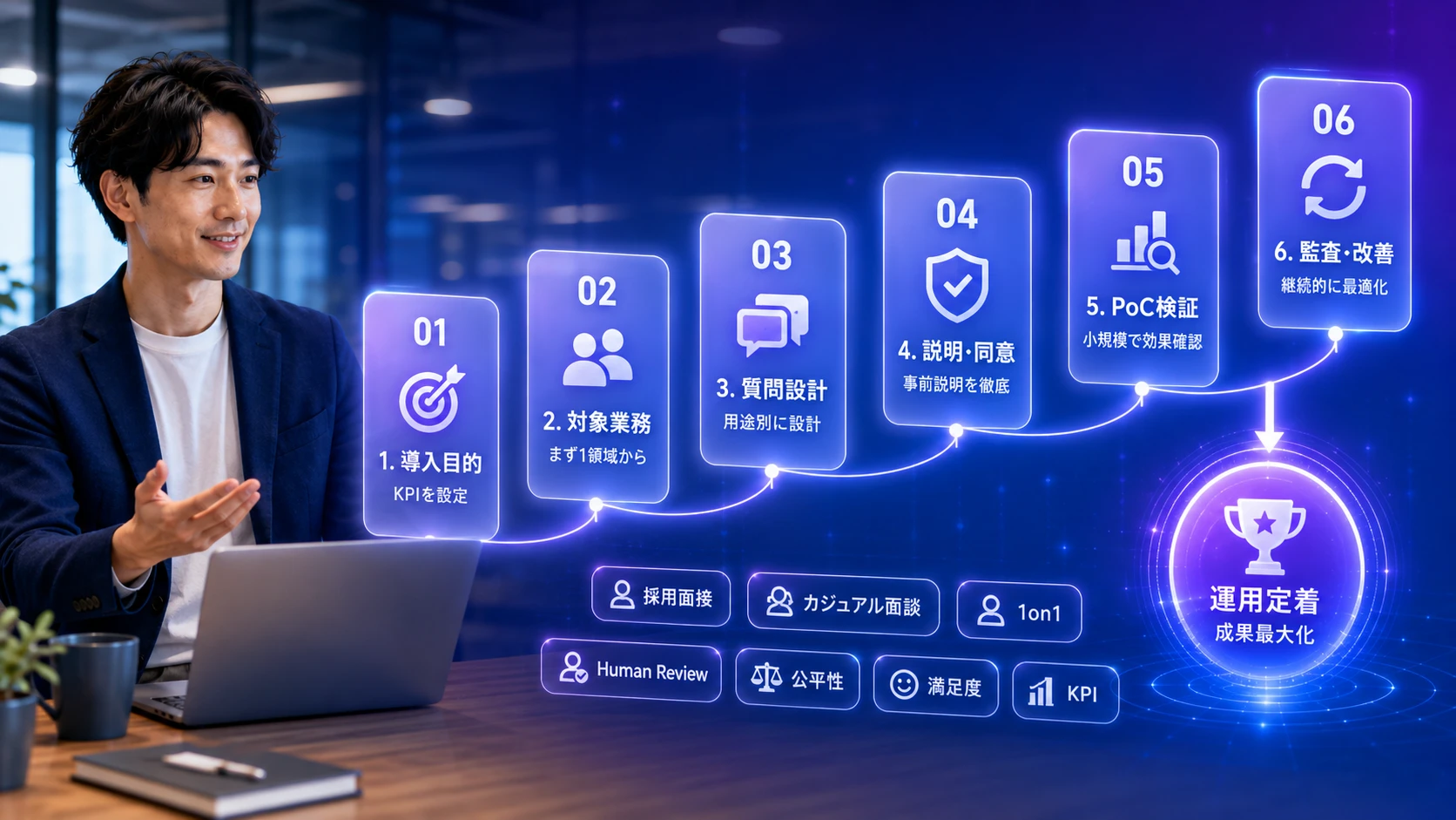 AI面談の導入ステップ