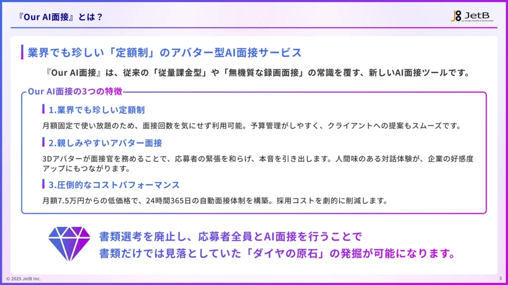 Our AI面接リセールパートナープログラム（販売代理店制度）概要資料のサンプル2