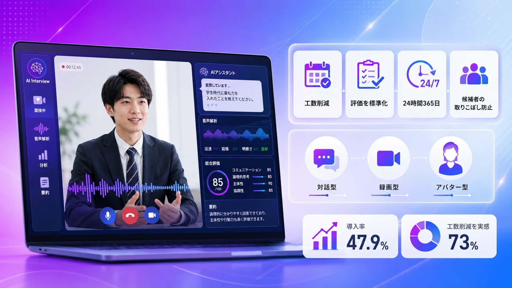 AI面接とは？企業の採用課題を解決する新しい選考手法