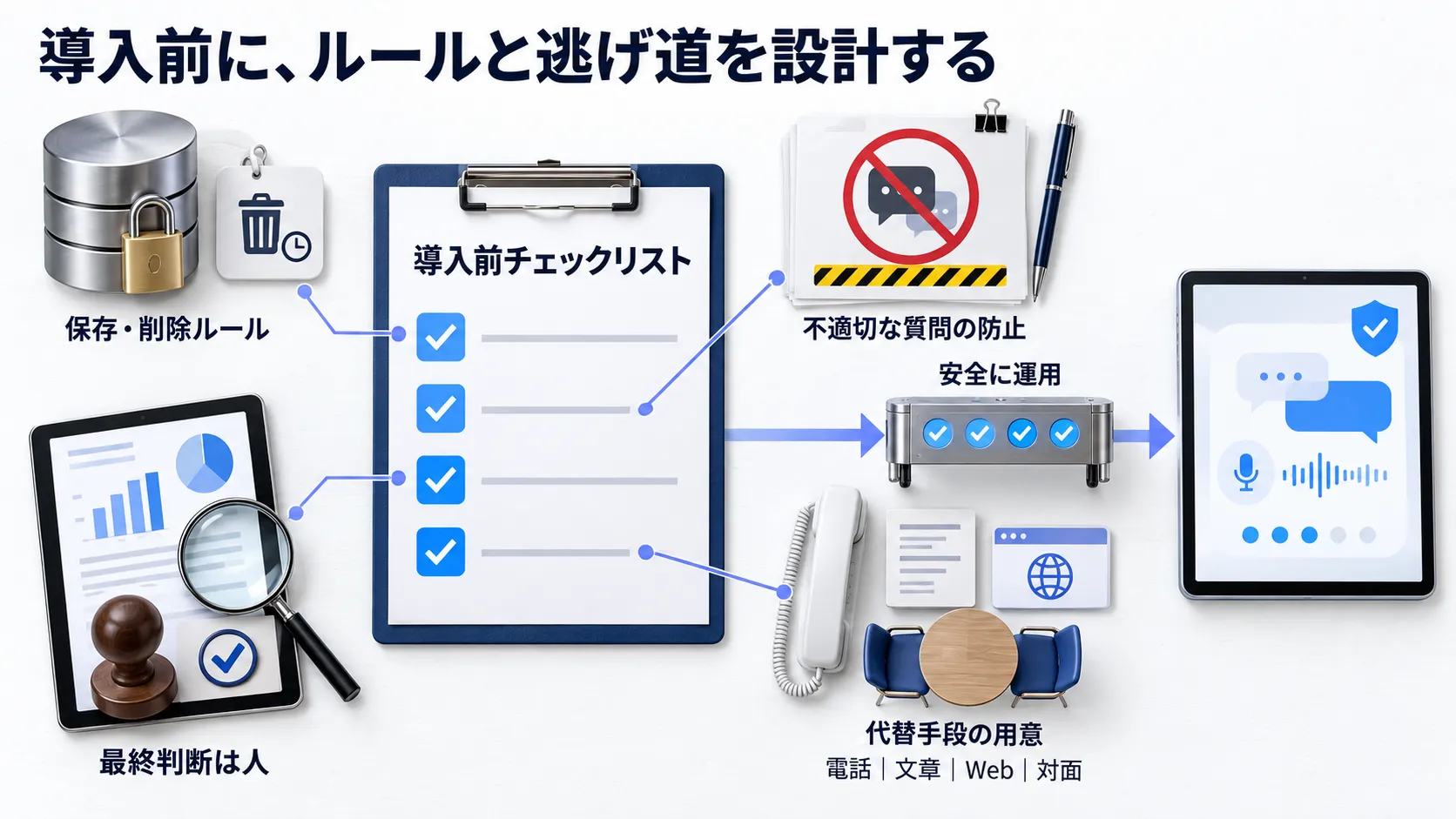 バイト採用にAI面接を入れる前に決めておく4つのこと