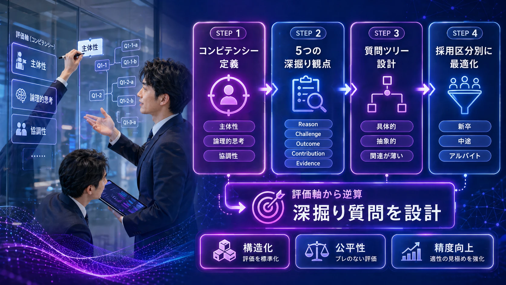 企業が深掘り質問を設計する方法