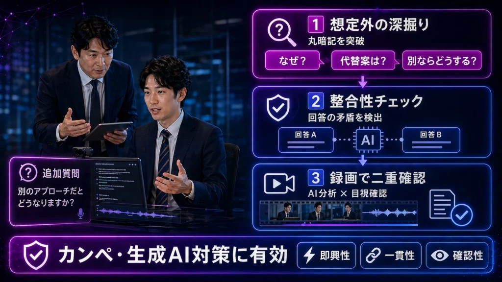 深掘り質問がカンペ・生成AI対策になる理由